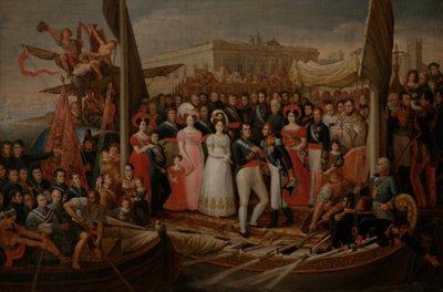 Landing of Ferdinand VII at the Port of Santa María by José Aparicio