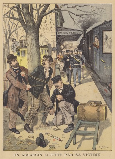 A Would-Be Murderer Tied Up by His Intended Victim by Jose Belon