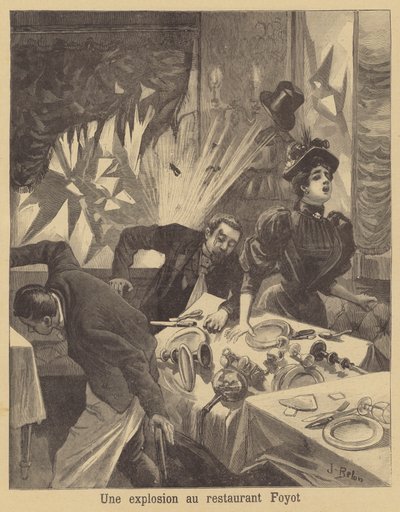 Anarchist Bombing of the Restaurant Foyot by Jose Belon