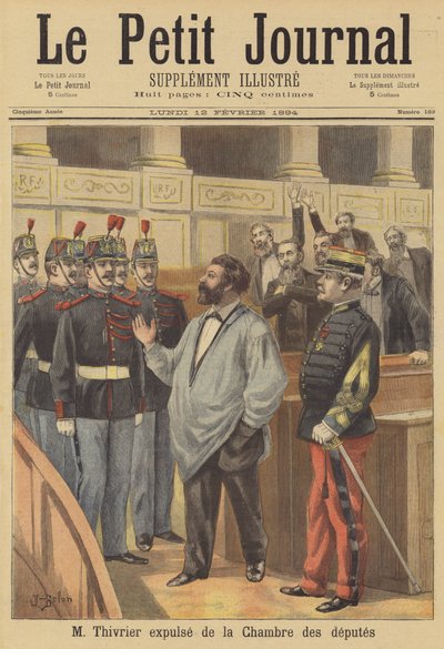 Expulsion of Christophe Thivrier from the Chamber of Deputies by Jose Belon