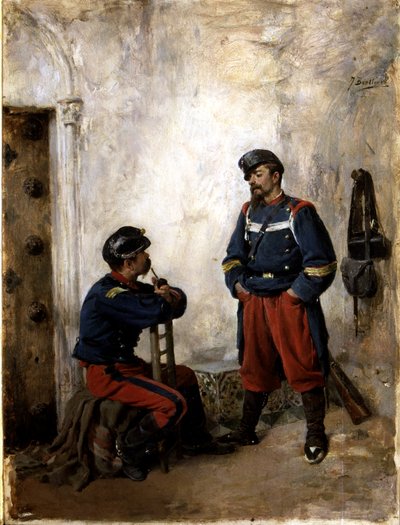 Two Soldiers by Jose Benlliure y Gil