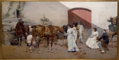 Horse Change by Jose Cusachs y Cusachs
