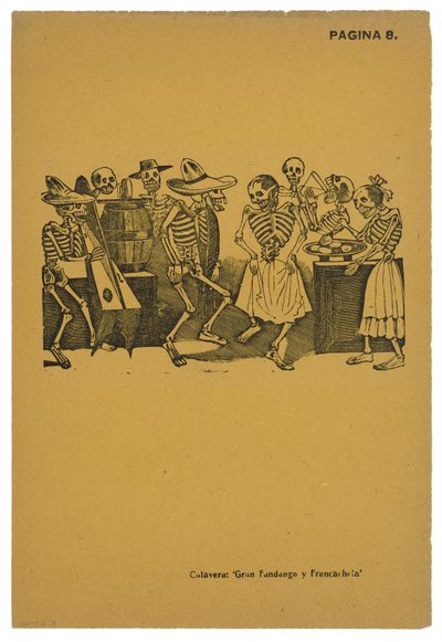 The Jarabe from Beyond the Grave by José Guadalupe Posada