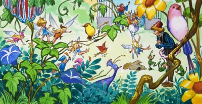Fairies in the Garden by Jose Ortiz