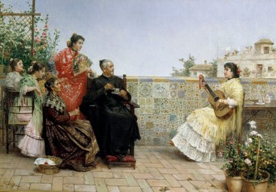 Visit of the Priest by Jose Rico y Cejudo
