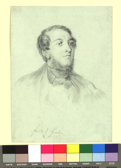 Friedrich Halm (1806-1871), Poet by Josef Danhauser