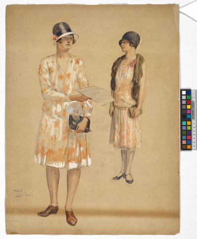 Two Studies of Maridl, the Artist