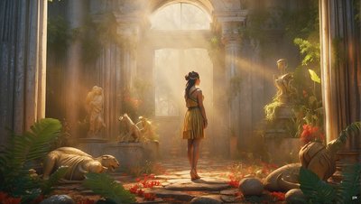 Dreamcore Ancient Roman World 01 by Josef Johann Michel