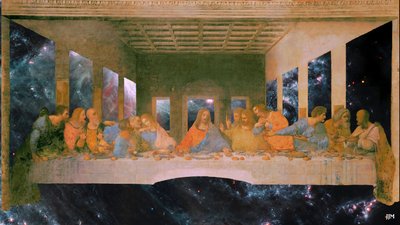 JJM-recreate: Leonardo da Vinci The Last Supper + JWST by Josef Johann Michel