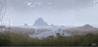 JJM Recreates Friedrich-C-D: Rocky Reef on the Seashore (Panorama) by Josef Johann Michel