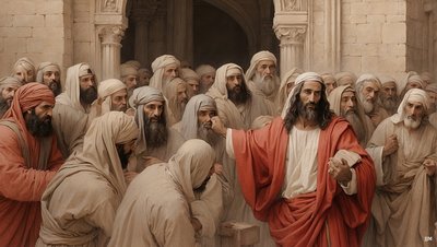 Jesus Drives the Merchants from the Temple 01 by Josef Johann Michel