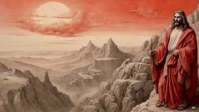 Jesus Shown All the Kingdoms of the World by the Devil - Worship Me 04 by Josef Johann Michel