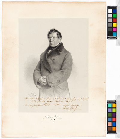 Alois (Louis) Grois (1809-1874), singer, actor by Josef Kriehuber
