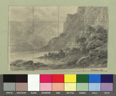 Mountain Lake by Josef Kriehuber