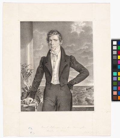 Johann Georg Schwarz (1800-1867, fur merchant) by Josef Kriehuber