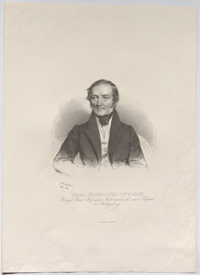 Karl Friedrich Burdach; Royal Prussian Court and Medical Councillor and Professor in Königsberg by Josef Kriehuber