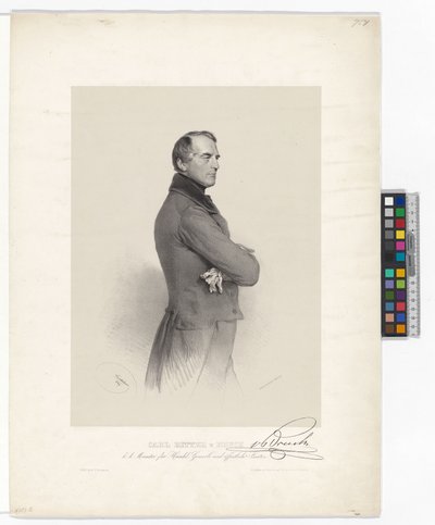 Karl Ludwig Baron von Bruck by Josef Kriehuber