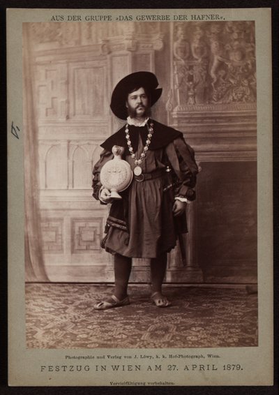Jean Roth, Potter at the Makart Parade 1879 by Josef Löwy