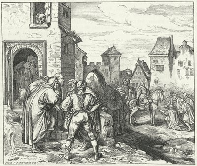 Gustav Adolphus of Sweden entering Munich by Josef Mathias Trenkwald