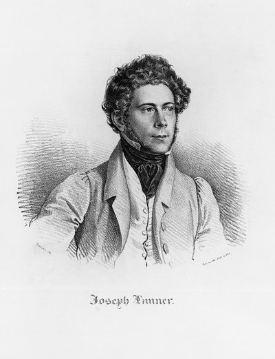 Portrait of Josef Franz Karl Lanner by Josef Nikolaus Kriehuber