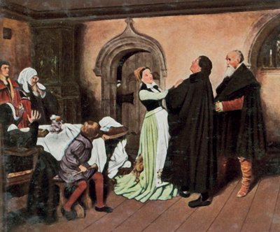 Luther and Katharina von Bora by Josef Scheurenberg
