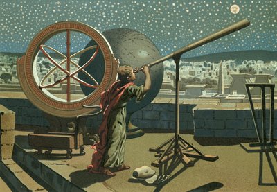 Hipparchus in the Observatory in Alexandria by Josep or Jose Planella Coromina