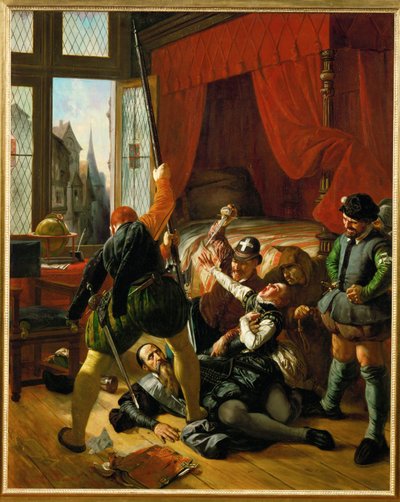 A Scene from the Night of St. Bartholomew by Joseph Nicolas Robert Fleury
