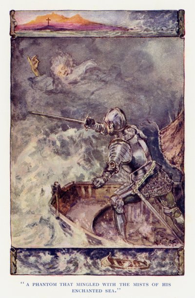 Illustration for Sir Knight of the Splendid Way by Joseph (after) Finnemore
