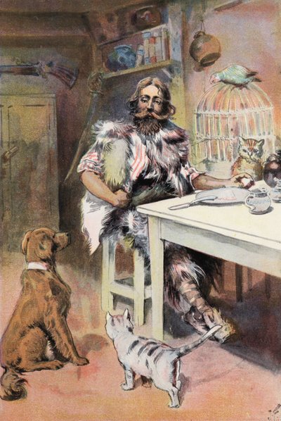 Robinson Crusoe: I am like a king by Joseph (after) Finnemore