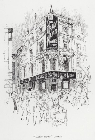 Daily News Office by Joseph (after) Pennell