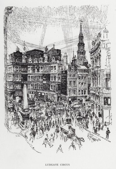 Ludgate Circus by Joseph (after) Pennell