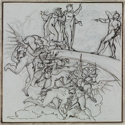 At the pitch lake of the barrators, the councillor of Lucca (Dante