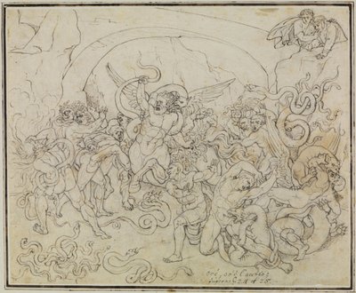 The Punishment of Thieves in the Valley of Snakes and Dragons (Dante