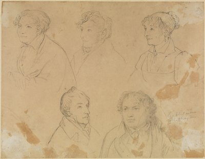 Five Portraits by Joseph Anton Koch