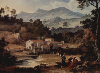 Monastery of San Francesco di Civitella in the Sabine Mountains by Joseph Anton Koch