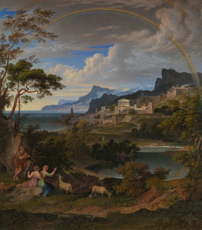 Heroic Landscape with Rainbow by Joseph Anton Koch