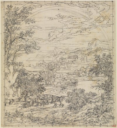 Heroic Landscape with Rainbow by Joseph Anton Koch