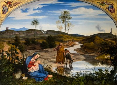 Rest During the Flight into Egypt, circa 1820-1825 by Joseph Anton Koch