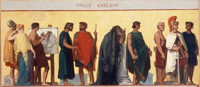 Greek period: Sketch for the drawing room of the boys