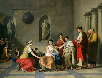 The Mother of the Gracchi by Joseph Benoît Suvée