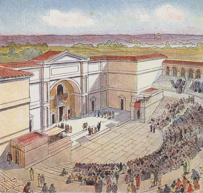 The Amphitheatre Built by the Romans in Autun by Joseph Beuzon