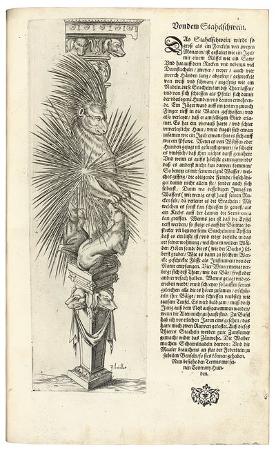 Column decorated with an Animal Form, 1604 by Joseph Boillot