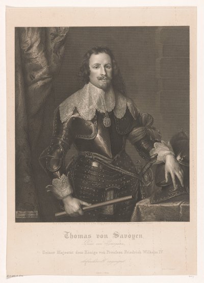 Portrait of Francesco Tommaso of Savoy, Prince of Carignano by Joseph Caspar