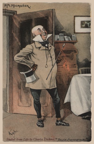 Mr. Micawber, David Copperfield by Joseph Clayton  Clarke