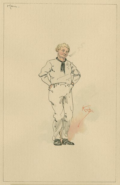 Ham Peggotty by Joseph Clayton Clarke