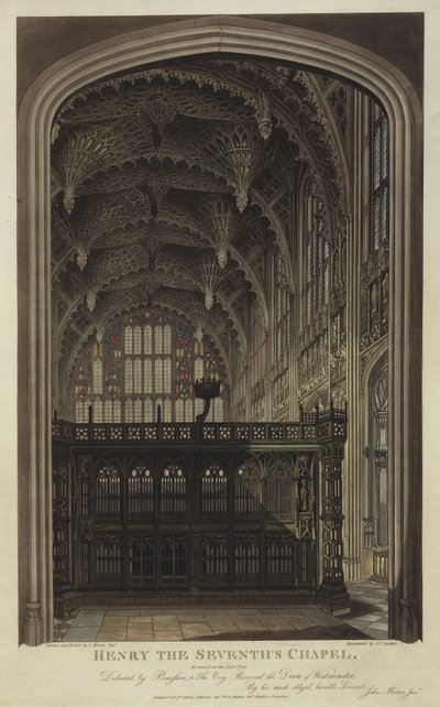 Henry VII Chapel, Westminster Abbey, London by Joseph Constantine Stadler