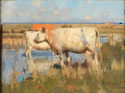 Landscape with Cattle by Joseph Crawhall