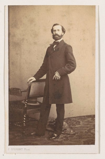 Portrait of the Painter Joseph Bellemans, Full-Length by Joseph Dupont