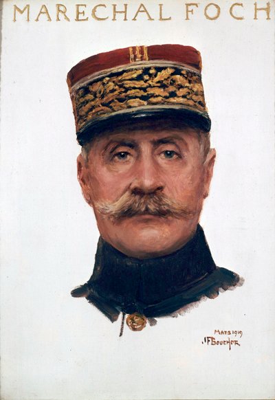 Portrait of Marshal Ferdinand Foch by Joseph Felix Bouchor