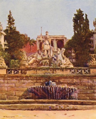 Rome: Piazza del Popolo by Joseph Felix Bouchor